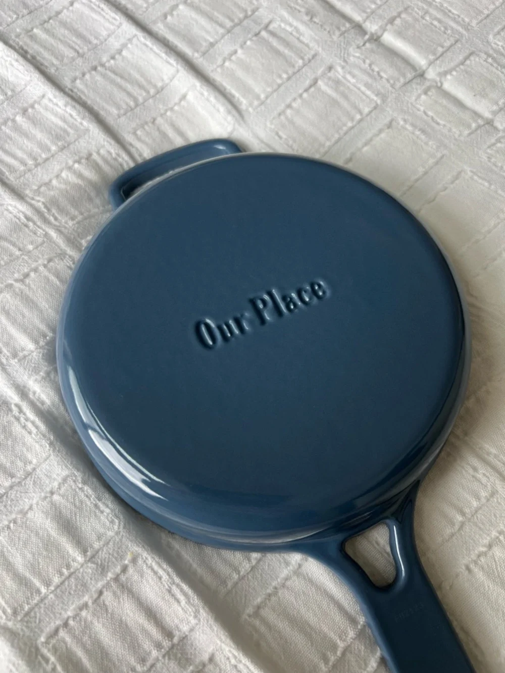 Our Place Tiny Cast Iron Always Pan Blue Salt Enameled Cast Iron